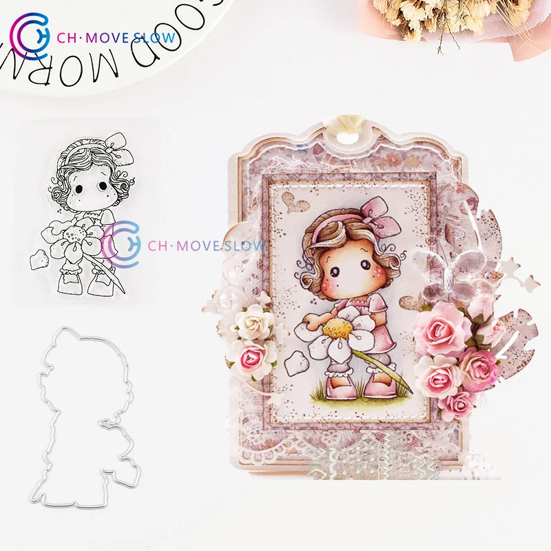 CH Girl with Flower Metal Cutting Dies and stamps DIY Scrapbooking Card Stencil Paper Craft Handmade Album Stencils Cutting Dies
CH Girl with Flower Metal Cutting Dies and stamps DIY Scrapbooking Card Stencil Paper Craft Handmade Album Stencils Cutting Dies