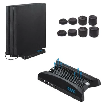 Spaceship Multifunction PS4 Pro Vertical Stand Holder Support+Cooling Fan+3 HUB 2.0 Ports+USB For PS4 Pro PS4PRO+8pcs grip caps
Spaceship Multifunction PS4 Pro Vertical Stand Holder Support+Cooling Fan+3 HUB 2.0 Ports+USB For PS4 Pro PS4PRO+8pcs grip caps