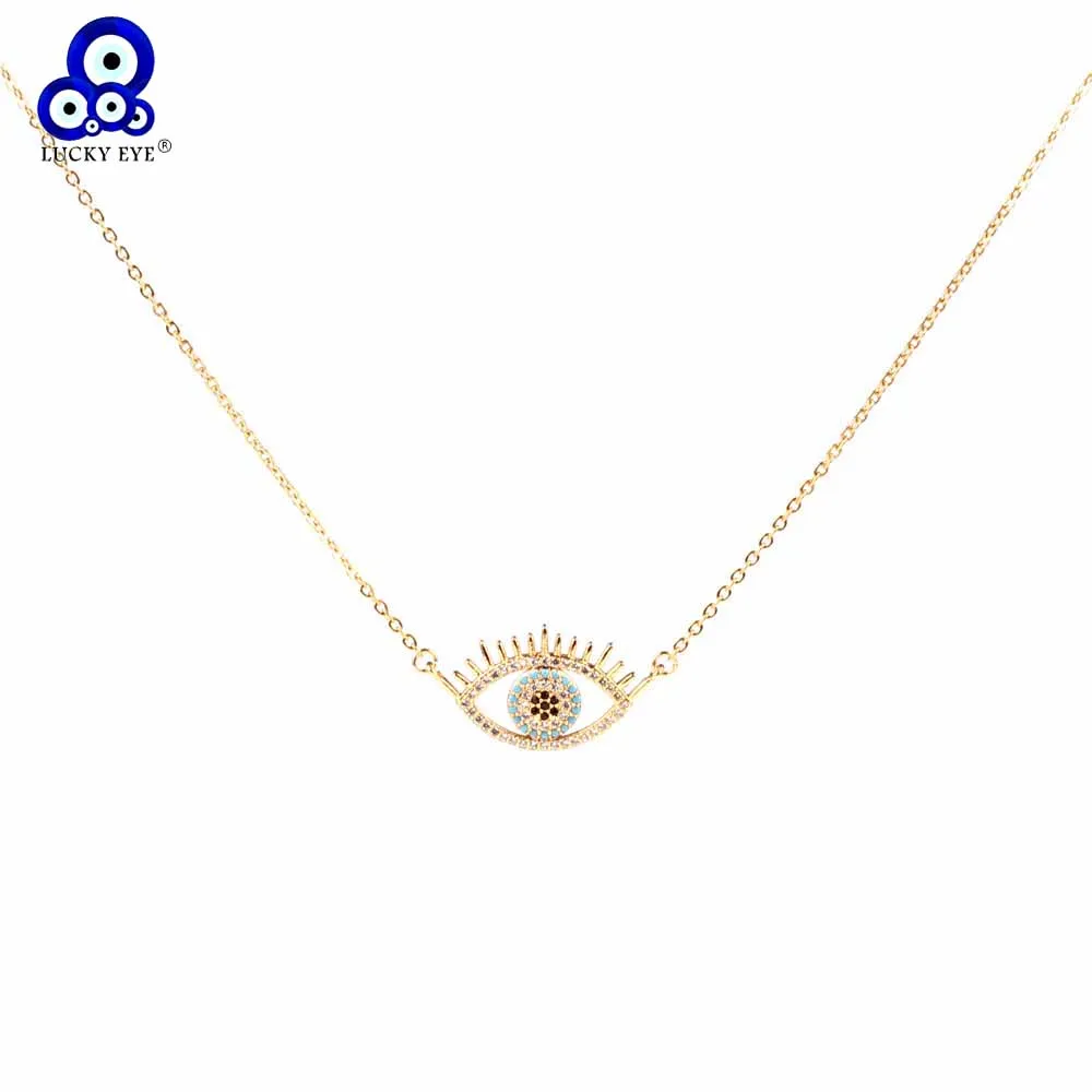 Lucky Eye Zircon Evil Eye Pendant Necklace For Women Men Micro Copper Necklace Gold Color Jewelry Gifts Fashion LE114
Lucky Eye Zircon Evil Eye Pendant Necklace For Women Men Micro Copper Necklace Gold Color Jewelry Gifts Fashion LE114