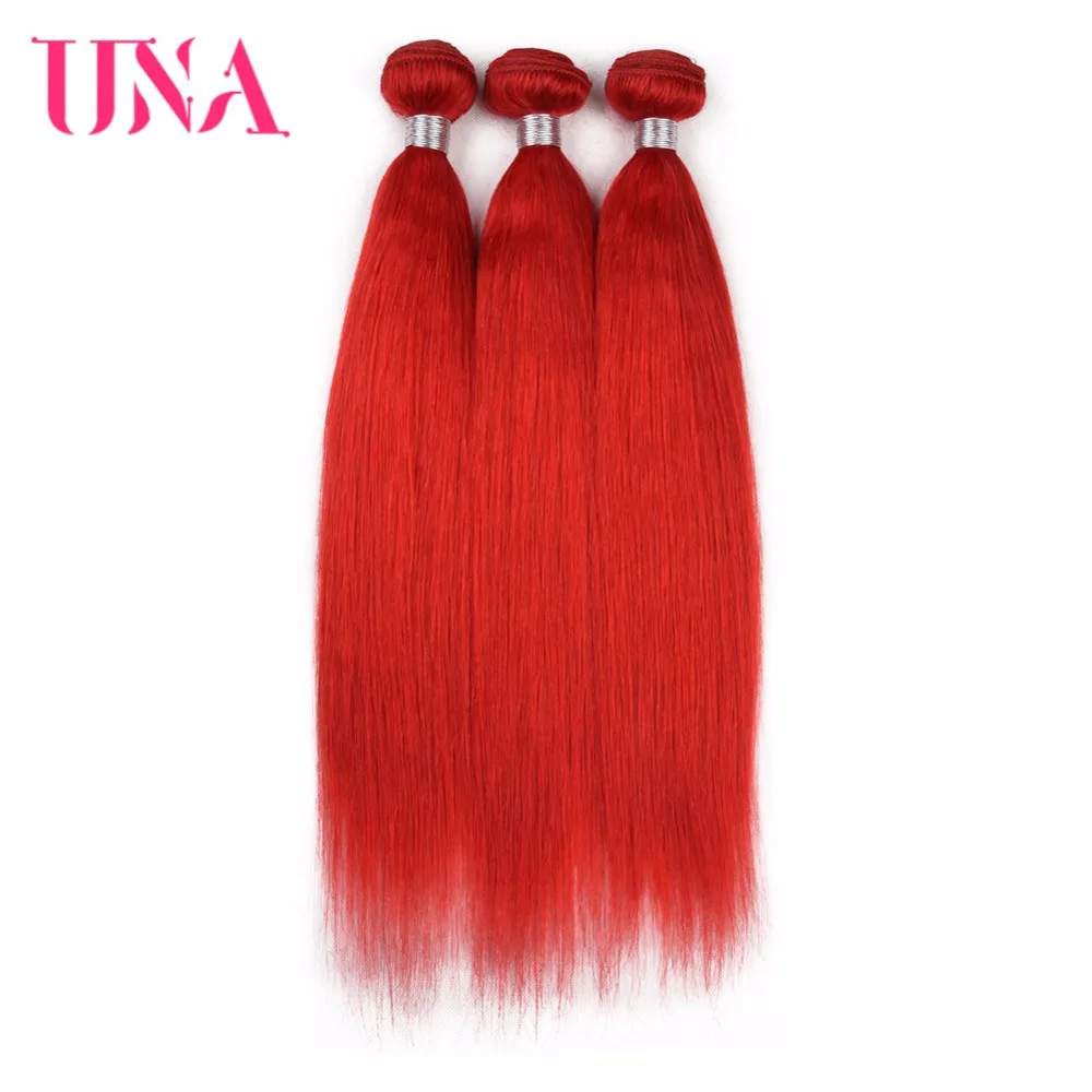 UNA HUMAN HAIR Pre-Colored Malaysian Straight Hair 3 Bundles Deal 100% Human Hair Bundles Non-Remy Malaysia Hair Bundles #Red
UNA HUMAN HAIR Pre-Colored Malaysian Straight Hair 3 Bundles Deal 100% Human Hair Bundles Non-Remy Malaysia Hair Bundles #Red