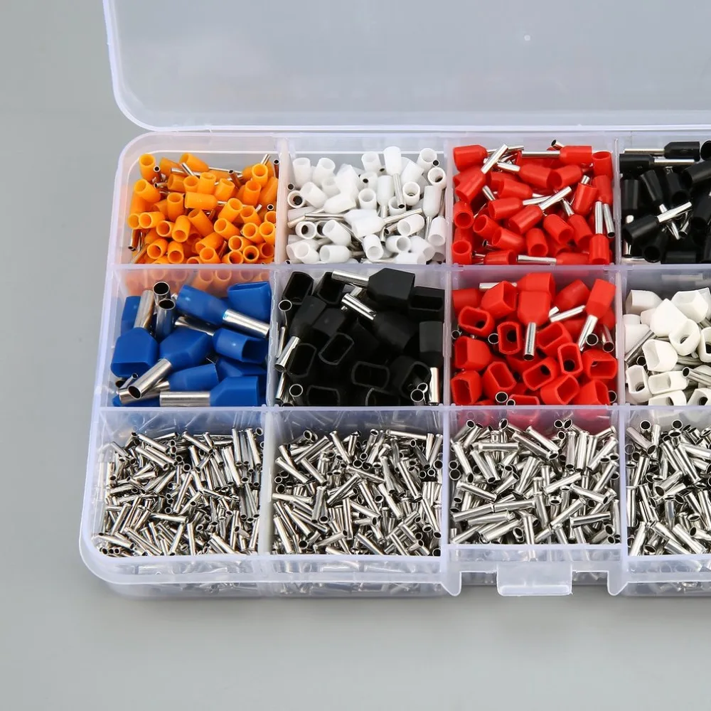 2340pcs/lot mixed 15 models Dual Bootlace Ferrule Kit Electrical Crimp Crimper cord wire end terminal block
2340pcs/lot mixed 15 models Dual Bootlace Ferrule Kit Electrical Crimp Crimper cord wire end terminal block