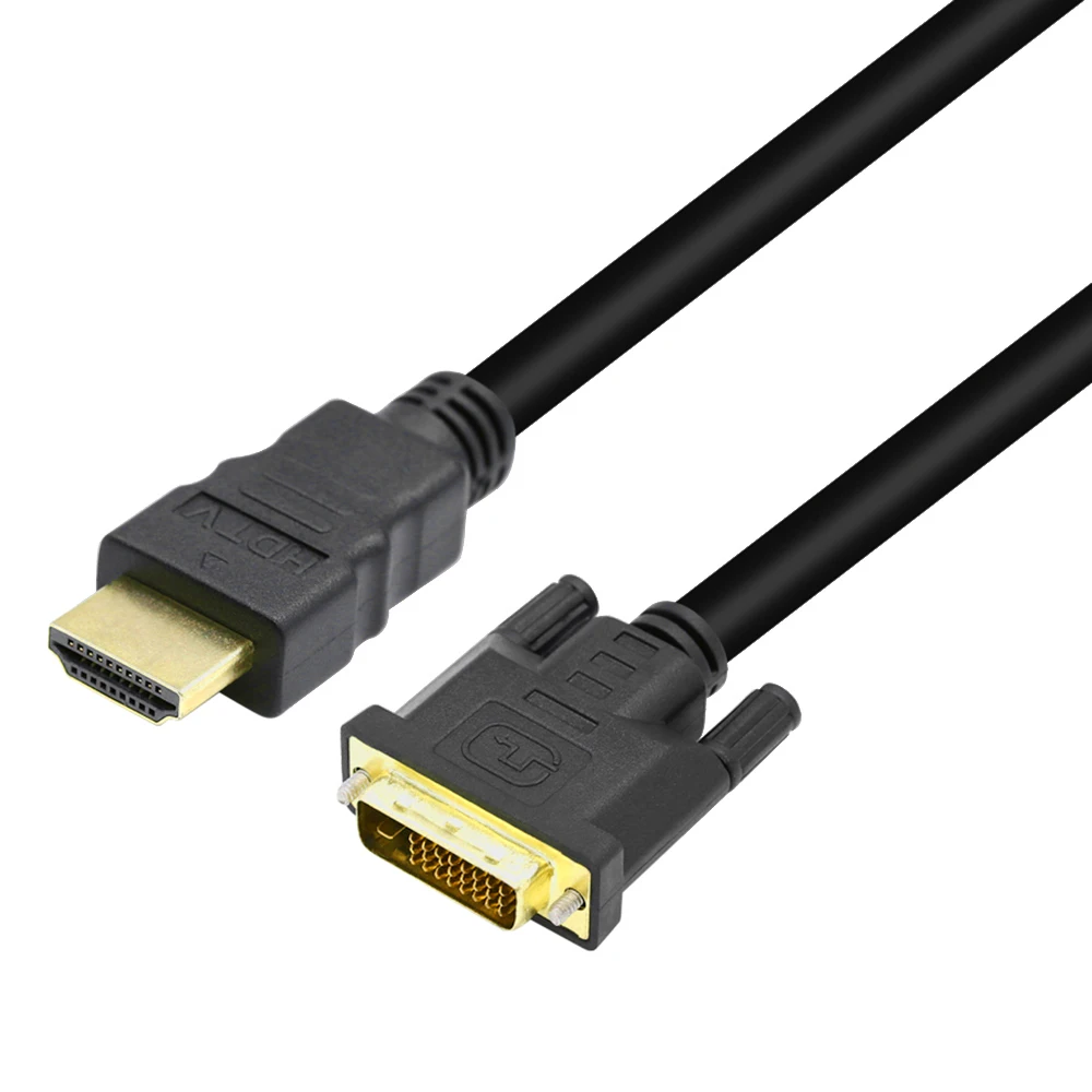 

1PC HDMI to DVI DVI-D Cable 24+1 Pin Adapter Cables 1080p for LCD DVD HDTV XBOX PS3 High Speed Computer Cable 1/1.5/2/3/5/10M