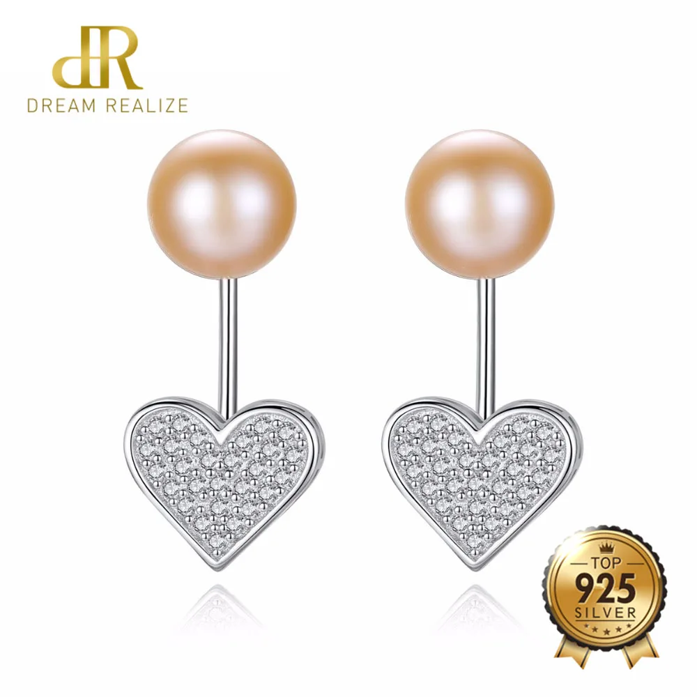 DR Love Heart Type Women Jewelry Earrings 925 Silver 8-9mm Freshwater Natural Pearl Dual Wear Earrings for Girls Wear
DR Love Heart Type Women Jewelry Earrings 925 Silver 8-9mm Freshwater Natural Pearl Dual Wear Earrings for Girls Wear
