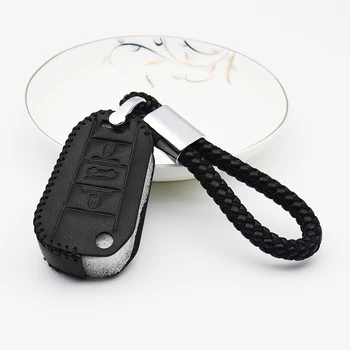 Genuine Leather Car Smart Key Case Cover For Peugeot 106 206 407 307 207 308 508 107 2008 406 301 306 Partner Key Ring Shell
Genuine Leather Car Smart Key Case Cover For Peugeot 106 206 407 307 207 308 508 107 2008 406 301 306 Partner Key Ring Shell