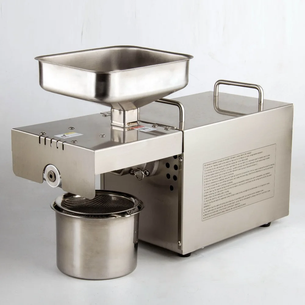 Mini Oil press home small and medium automatic electric stainless steel peanut family commercial hot and cold fried T501
Mini Oil press home small and medium automatic electric stainless steel peanut family commercial hot and cold fried T501