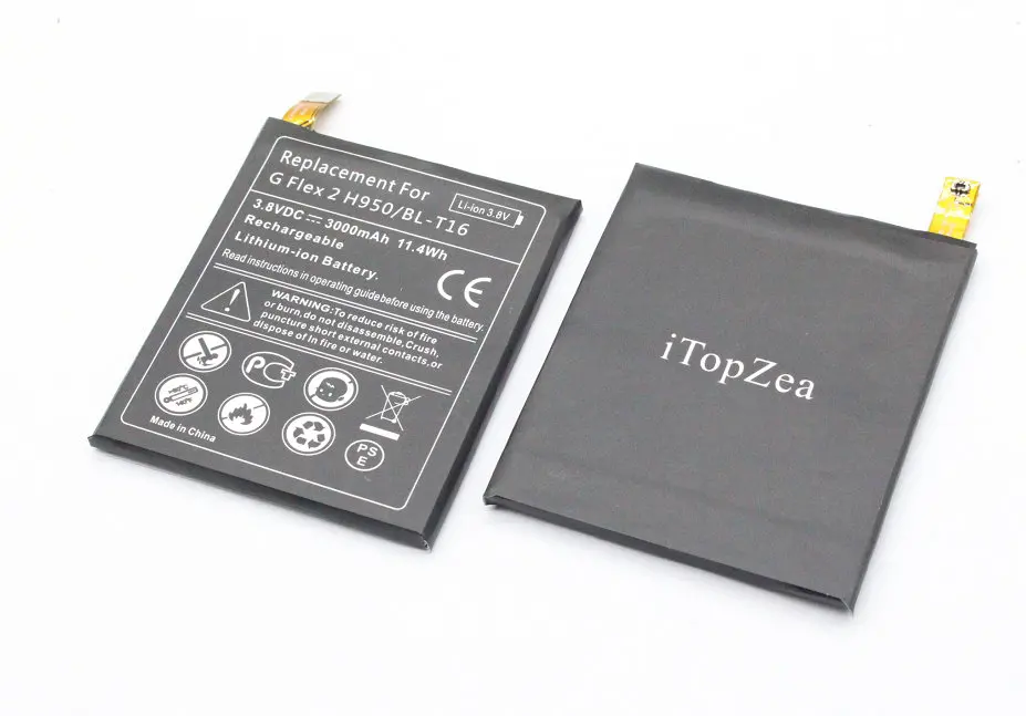 iTopZea 5pcs/lot 3000mAh BL-T16 / BL T16 Replacement Battery For LG G flex 2 Vu 4 Vu4 H950 H955 H959 US995 LS996 H955A ect
iTopZea 5pcs/lot 3000mAh BL-T16 / BL T16 Replacement Battery For LG G flex 2 Vu 4 Vu4 H950 H955 H959 US995 LS996 H955A ect