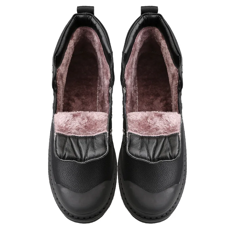 Мужские Водонепроницаемые ботинки Vancat зимние из натуральной кожи высокого