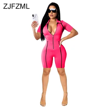 Plus Size Casual One Piece Bodysuit Women Striped Splicing Short Sleeve Party Jumpsuit Streetwear V Neck Front Zipper Playsuit
Plus Size Casual One Piece Bodysuit Women Striped Splicing Short Sleeve Party Jumpsuit Streetwear V Neck Front Zipper Playsuit