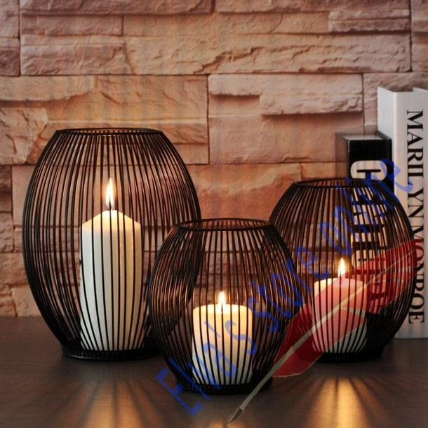 Cage Metal Iron Candle Holder Stand Art Geometry Oval Candle holder Decoration
Cage Metal Iron Candle Holder Stand Art Geometry Oval Candle holder Decoration