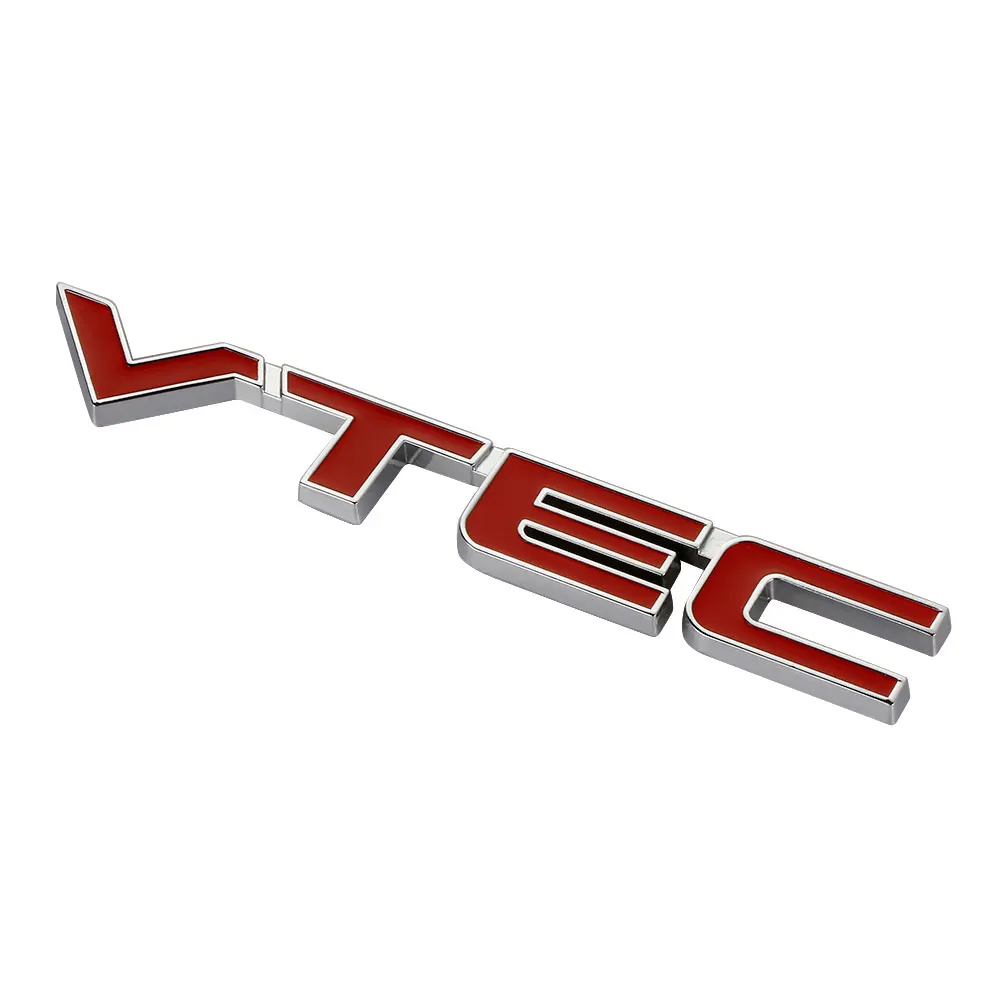 

VTEC Metal Zinc Alloy Car Styling Refitting Emblem Fender/Tail Badge Car Sticker for Honda Fit Crv Civic Accord Odyssey Spirior