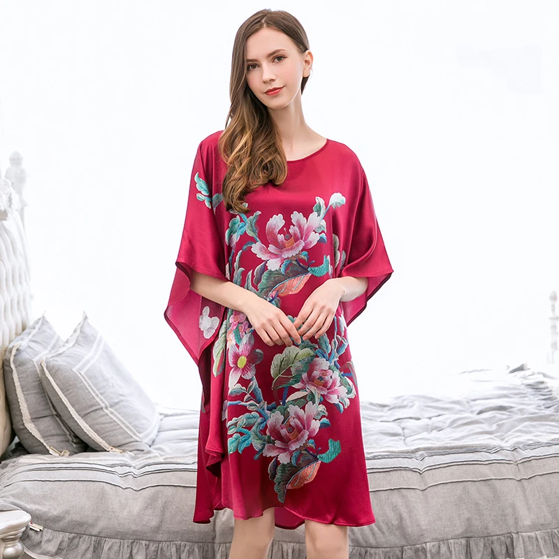 2021 New 100% Silk Robe Sleepshirt Female Silk Sleepwear for Women Free Size Nightgowns Ladies 16m/m Real Silk Sleeping Robe
2021 New 100% Silk Robe Sleepshirt Female Silk Sleepwear for Women Free Size Nightgowns Ladies 16m/m Real Silk Sleeping Robe