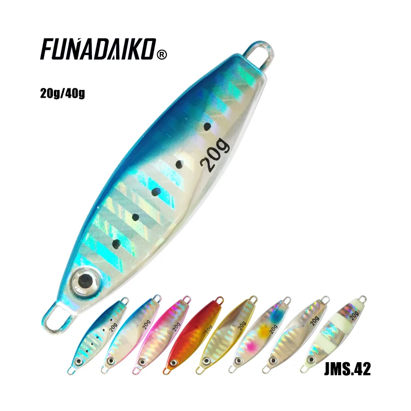FUNADAIKO 5pcs/lot lead jig jigging lure isca artificial metal jig fishing jig lure slow jig fishing lure 40g jig
FUNADAIKO 5pcs/lot lead jig jigging lure isca artificial metal jig fishing jig lure slow jig fishing lure 40g jig