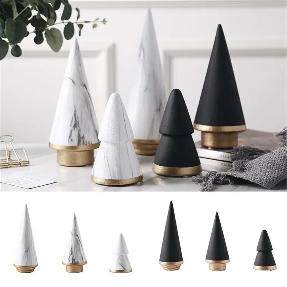 Nordic Geometric Black White Christmas Tree Minimalism Ceramic Decoration Home Living Room Craft Ornament Decor
Nordic Geometric Black White Christmas Tree Minimalism Ceramic Decoration Home Living Room Craft Ornament Decor