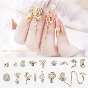 Top Quality Luxury Zircon Crystal Rhinestones For Nails Alloy Gold Nail Art Decorations Fashion Chains Tassel Jewelry Ornaments
Top Quality Luxury Zircon Crystal Rhinestones For Nails Alloy Gold Nail Art Decorations Fashion Chains Tassel Jewelry Ornaments