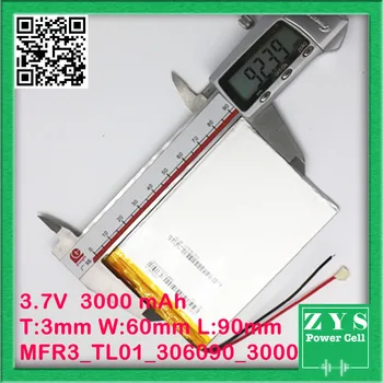 Safety Packing (Level 4) 3.7V / lithium polymer batteries 306090 / containing 3000mAh / 7 inch Tablet PC Universal Battery
Safety Packing (Level 4) 3.7V / lithium polymer batteries 306090 / containing 3000mAh / 7 inch Tablet PC Universal Battery