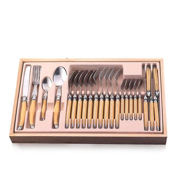 24 Piece Laguiole Style Stainless Steel Dinnerware Set Cutlery Dinnerware Set Service for 12 Person Christmas Gifts Dinner Home
24 Piece Laguiole Style Stainless Steel Dinnerware Set Cutlery Dinnerware Set Service for 12 Person Christmas Gifts Dinner Home