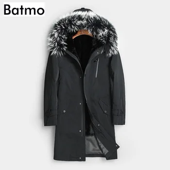 Batmo 2018 new arrival winter high quality thicked Mink fur liner raccoon fur collar hooded long parka men,men's winter coat
Batmo 2018 new arrival winter high quality thicked Mink fur liner raccoon fur collar hooded long parka men,men's winter coat