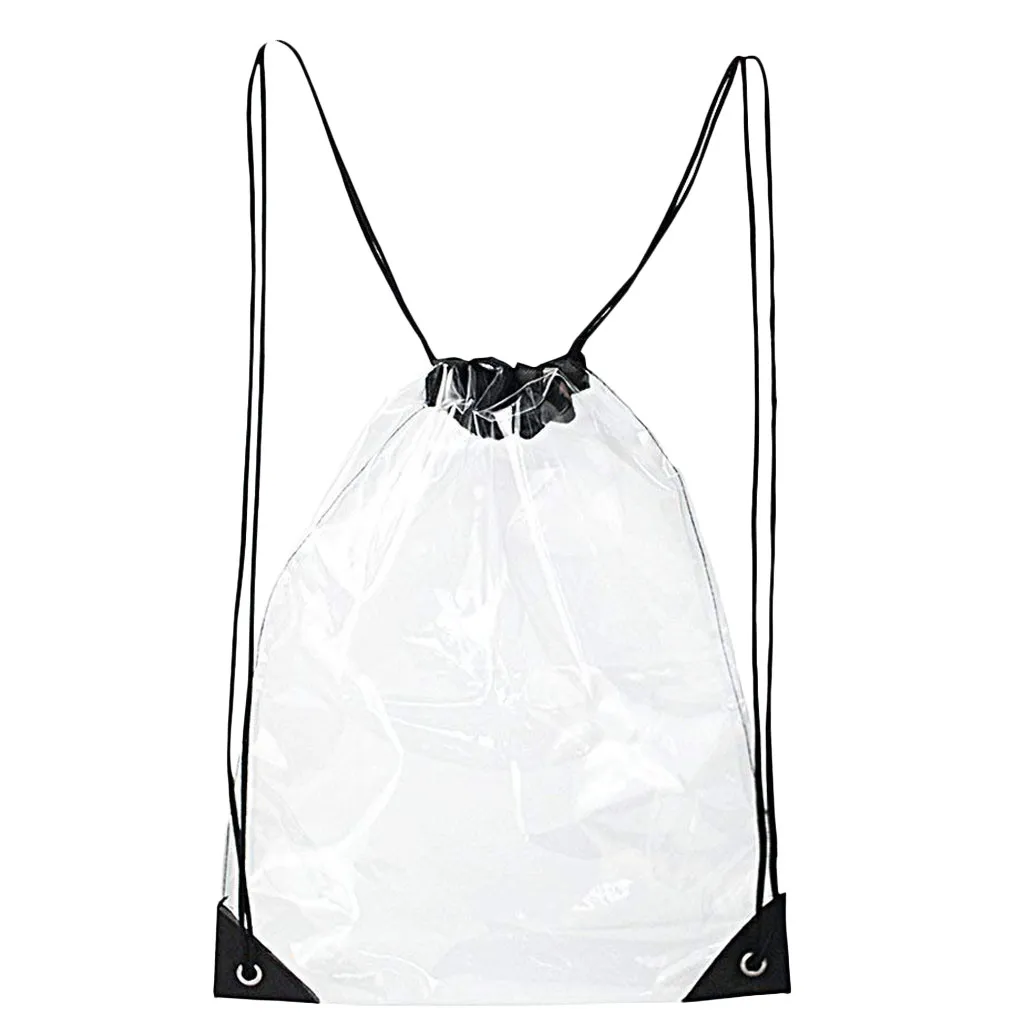 2019 New vogue Bag Transparent Fashion Shoulder Bag Drawstring Beach Bag Waterproof Transparent Bag Zaino elegante e pratico
2019 New vogue Bag Transparent Fashion Shoulder Bag Drawstring Beach Bag Waterproof Transparent Bag Zaino elegante e pratico