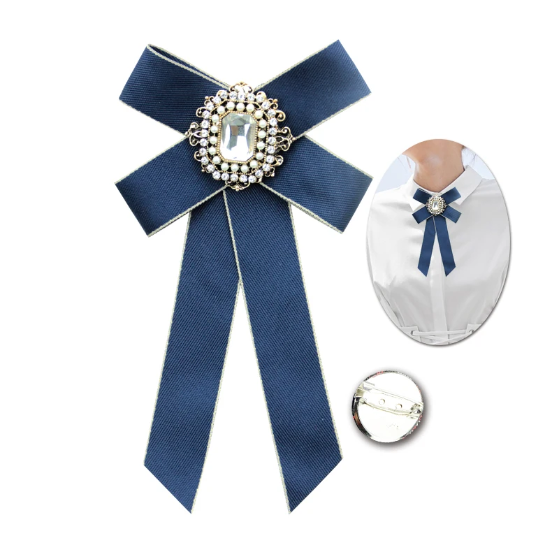 Trendy Jewelry Brooch Women Round Luxury Rhinestone Beautiful Ribbon Brooches Blue Party Wedding Accessories Large Bow Broches
Trendy Jewelry Brooch Women Round Luxury Rhinestone Beautiful Ribbon Brooches Blue Party Wedding Accessories Large Bow Broches