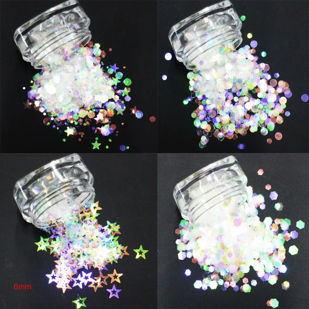 24 Differents Shapes Sequins Choices, Iridescent Rainbow Shining Slices 3D nail art glitters paillettes
24 Differents Shapes Sequins Choices, Iridescent Rainbow Shining Slices 3D nail art glitters paillettes