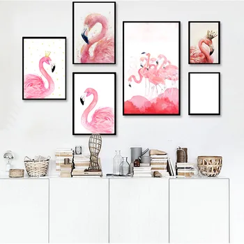 Pink Animal Flamingo Art Decorative Painting Living Room Bedroom Sofa Girl Room Mural Canvas Painting Cuadros Decoracion Salon
Pink Animal Flamingo Art Decorative Painting Living Room Bedroom Sofa Girl Room Mural Canvas Painting Cuadros Decoracion Salon