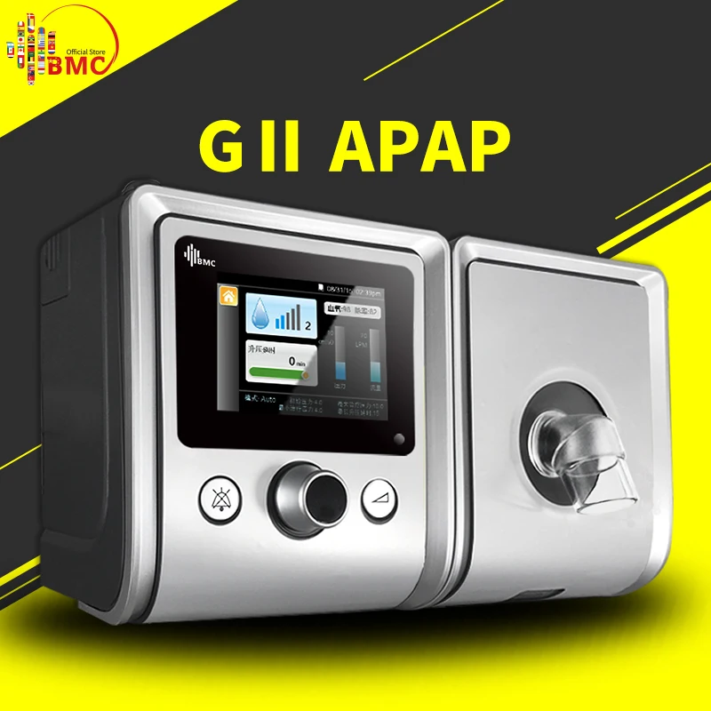 BMC GII Auto CPAP Machine E-20AH-O Smart Home Ventilator For Sleep Snoring Apnea With Any type Mask Humidifier Filters Bag
BMC GII Auto CPAP Machine E-20AH-O Smart Home Ventilator For Sleep Snoring Apnea With Any type Mask Humidifier Filters Bag
