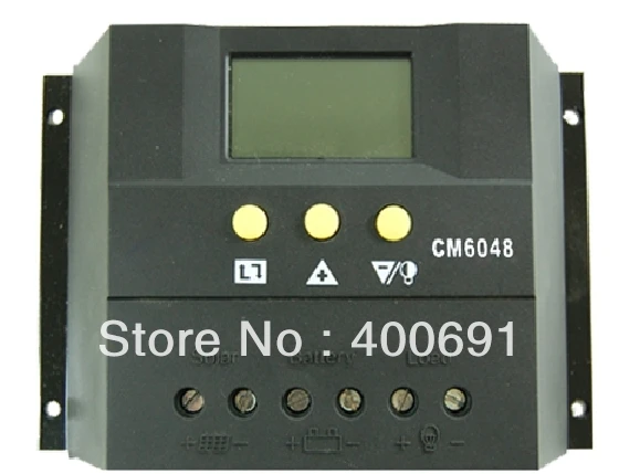 60A 48V PWM Intelligent solar charge and discharge controller with LCD Display, communication port, temperature compensation
60A 48V PWM Intelligent solar charge and discharge controller with LCD Display, communication port, temperature compensation