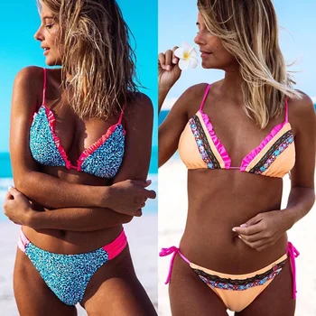 2019 Women Brazilian Bikini Set Thong Swimwear Sexy Summer Bathing Suit Ruffle Back Swimming Suit Bather Biquini Maillot De Bain
2019 Women Brazilian Bikini Set Thong Swimwear Sexy Summer Bathing Suit Ruffle Back Swimming Suit Bather Biquini Maillot De Bain