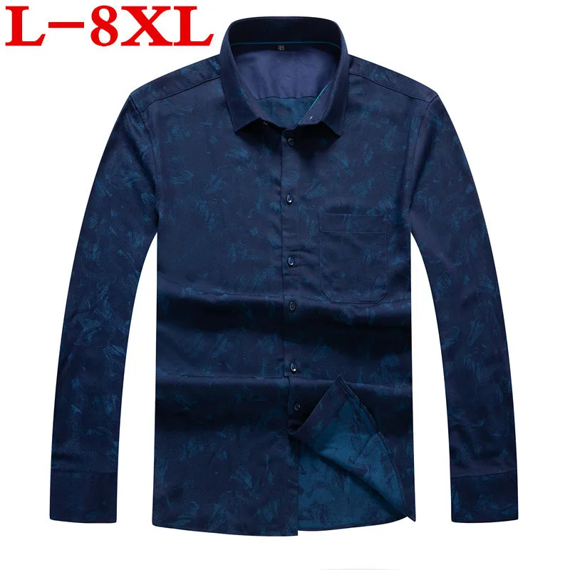 8XL 7XL 6XL plus size Men Shirt Long Sleeve Fashion Floral Printing Male Shirts Brand Clothing Casual shirt Man camisa masculina
8XL 7XL 6XL plus size Men Shirt Long Sleeve Fashion Floral Printing Male Shirts Brand Clothing Casual shirt Man camisa masculina