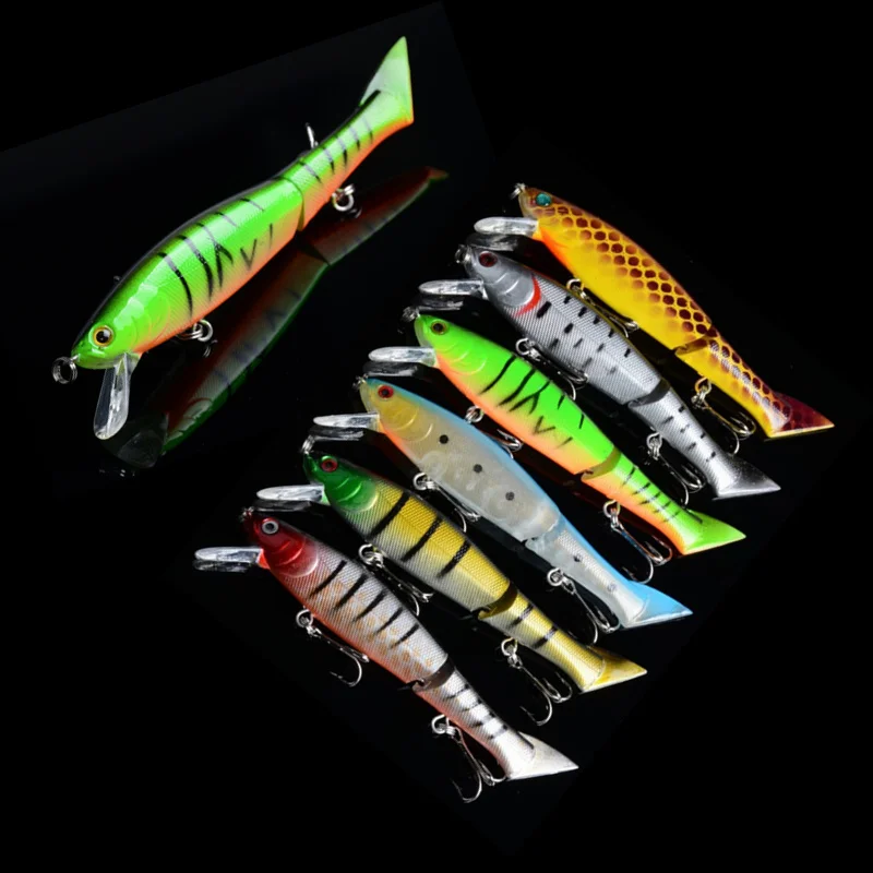 6Pcs High Quality Jointed Fishing Lures 12cm 13.5g Section Swimbait Pesca Fish Bait Crankbait Artificial Lure Wobbler
6Pcs High Quality Jointed Fishing Lures 12cm 13.5g Section Swimbait Pesca Fish Bait Crankbait Artificial Lure Wobbler