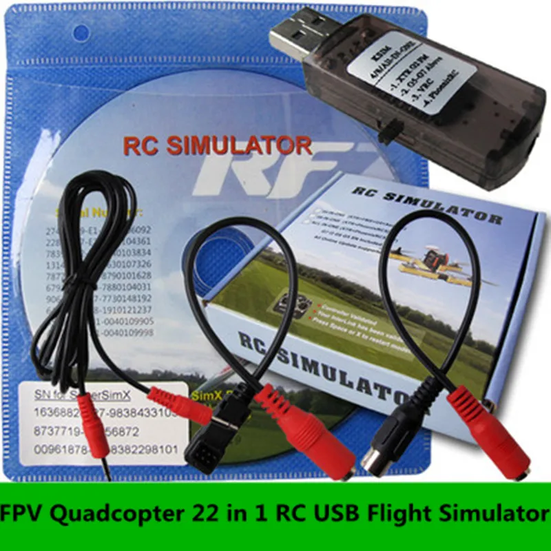 FPV Quadcopter 22 in 1 RC USB Flight Simulator Cable for Realflight G7 G6 G5.5 G5 5.0 upgraded rc simulate helicopter
FPV Quadcopter 22 in 1 RC USB Flight Simulator Cable for Realflight G7 G6 G5.5 G5 5.0 upgraded rc simulate helicopter