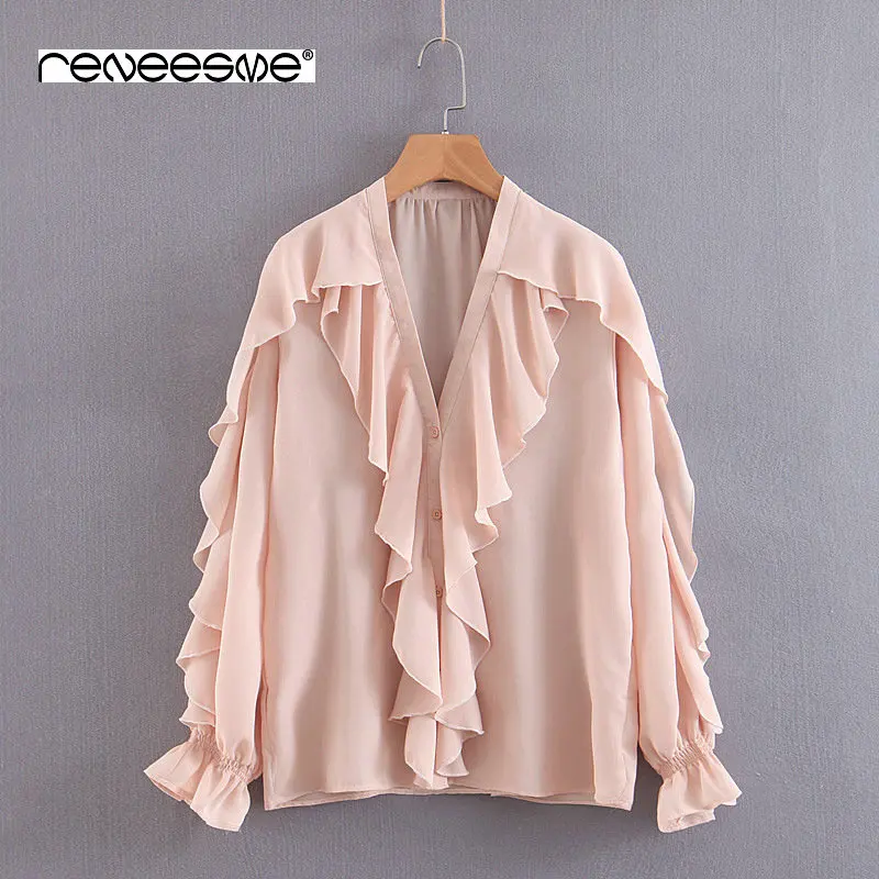 casual ruffle 2019 new women blouse long sleeve v neck button pink chic ladies shirts blouse pleated female stylish tops blusas
casual ruffle 2019 new women blouse long sleeve v neck button pink chic ladies shirts blouse pleated female stylish tops blusas