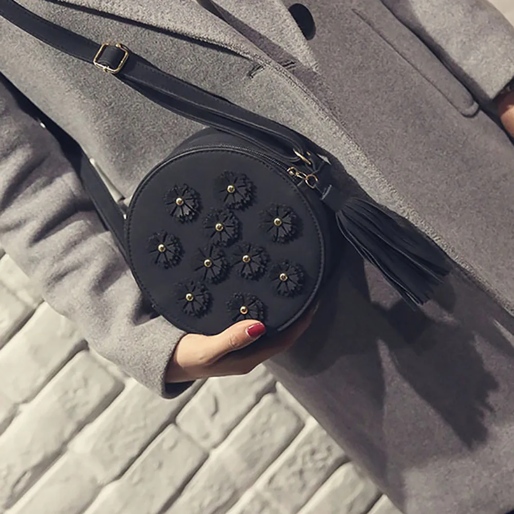 Women Square Round Bags Small FlowerPU Leather Tassel Messenger Crossbory Bags Designer Single Shoulder Diagonal Round Bag-30
Women Square Round Bags Small FlowerPU Leather Tassel Messenger Crossbory Bags Designer Single Shoulder Diagonal Round Bag-30