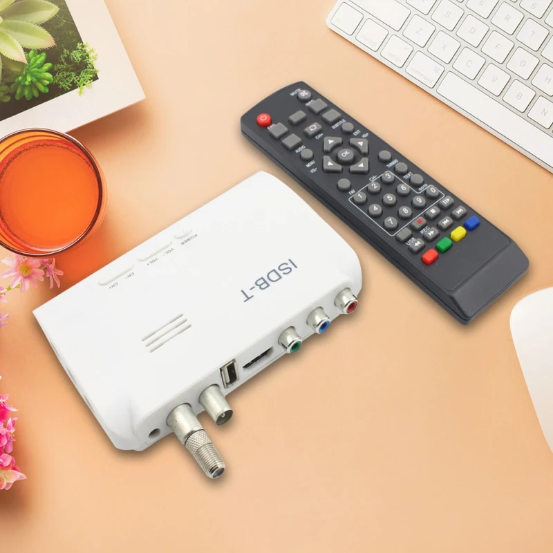 ISDB-T 1080P Digital Terrestrial Convertor TV BOX Receiver PVR + 5dBi Antenna + Remote Control (US/EU Plug Adapter)
ISDB-T 1080P Digital Terrestrial Convertor TV BOX Receiver PVR + 5dBi Antenna + Remote Control (US/EU Plug Adapter)
