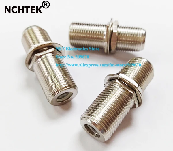 NCHTEK F Female to Female Coaxial Barrel Coax Cable Connector Coupler F81 3GHz Adapter With Screw/Free Shipping/10PCS
NCHTEK F Female to Female Coaxial Barrel Coax Cable Connector Coupler F81 3GHz Adapter With Screw/Free Shipping/10PCS