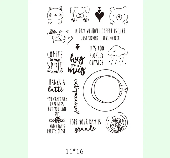 Animal Transparent Clear Stamps for DIY Scrapbooking/Card Making/Kids Christmas Fun Decoration Supplies
Animal Transparent Clear Stamps for DIY Scrapbooking/Card Making/Kids Christmas Fun Decoration Supplies