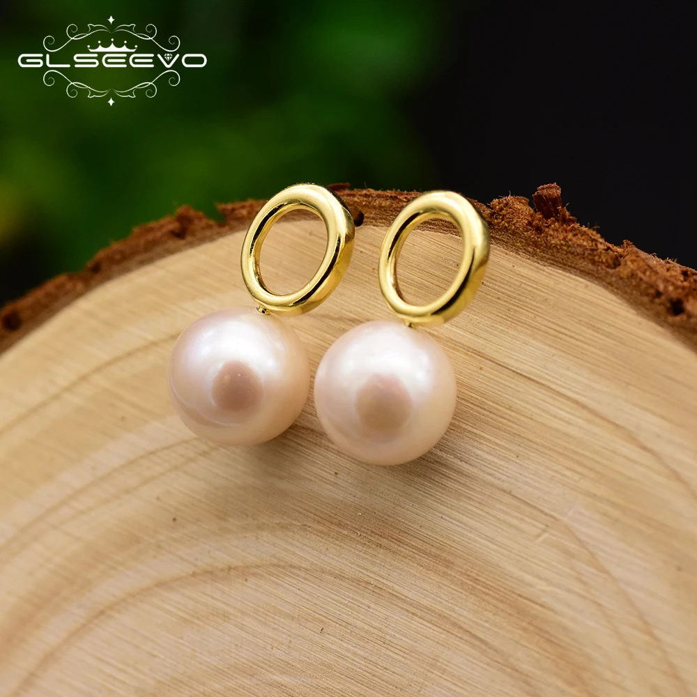 GLSEEVO 925 Sterling Silver Natural Pearl Stud Earrings For Women Christmas Gift Hollow Round Earrings Fine Jewellery GE0623
GLSEEVO 925 Sterling Silver Natural Pearl Stud Earrings For Women Christmas Gift Hollow Round Earrings Fine Jewellery GE0623