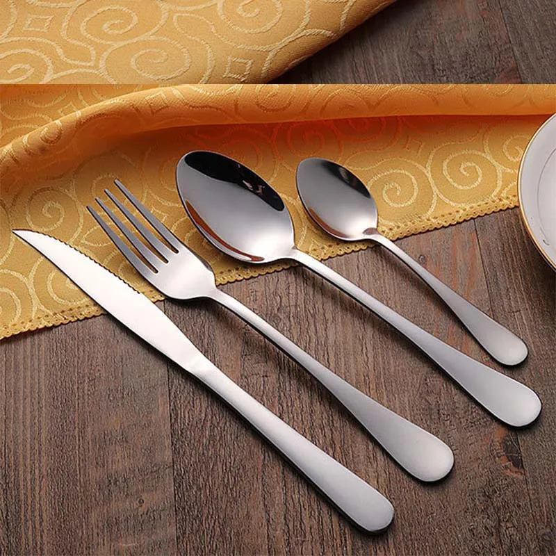 4 Pieces /Set Stainless Steel Dinnerware Set Tableware Simple Steak Knife Dinner Fork Coffee Spoons Cutlery Set Kitchen Tool
4 Pieces /Set Stainless Steel Dinnerware Set Tableware Simple Steak Knife Dinner Fork Coffee Spoons Cutlery Set Kitchen Tool