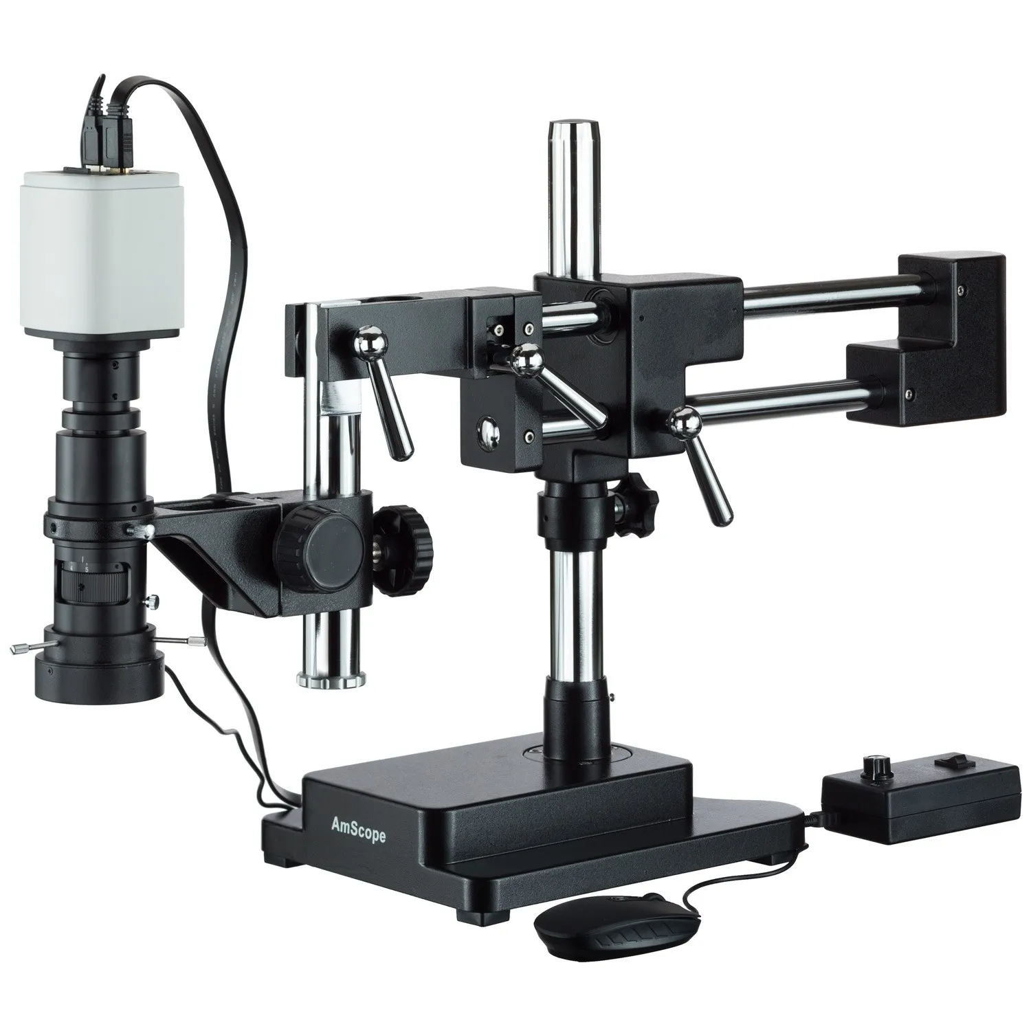 AmScope Industrial Inspection Zoom Monocular Microscope with Double Arm Stand and 1080p HDMI Camera H800-DAB-96S-HD1080
AmScope Industrial Inspection Zoom Monocular Microscope with Double Arm Stand and 1080p HDMI Camera H800-DAB-96S-HD1080