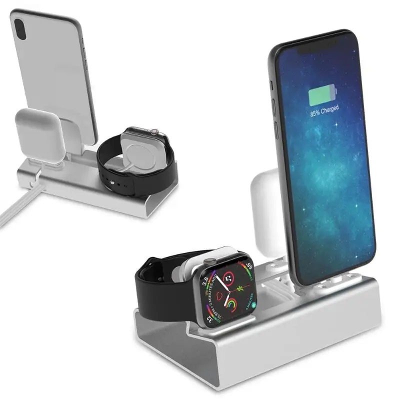 3 in 1 Charging Dock Holder for Iphone X Iphone 8 Iphone 7 Iphone 6 Alloy Charging stand Dock Station For Apple watch Airpods
3 in 1 Charging Dock Holder for Iphone X Iphone 8 Iphone 7 Iphone 6 Alloy Charging stand Dock Station For Apple watch Airpods