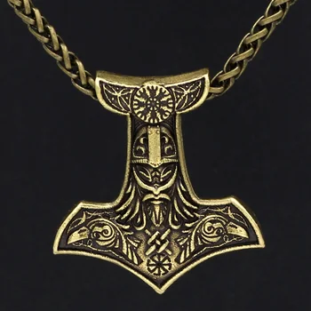 Men Viking Amulet Odin Face With Raven Thor Hammer Necklace Knot Pendant Metal Chain
Men Viking Amulet Odin Face With Raven Thor Hammer Necklace Knot Pendant Metal Chain