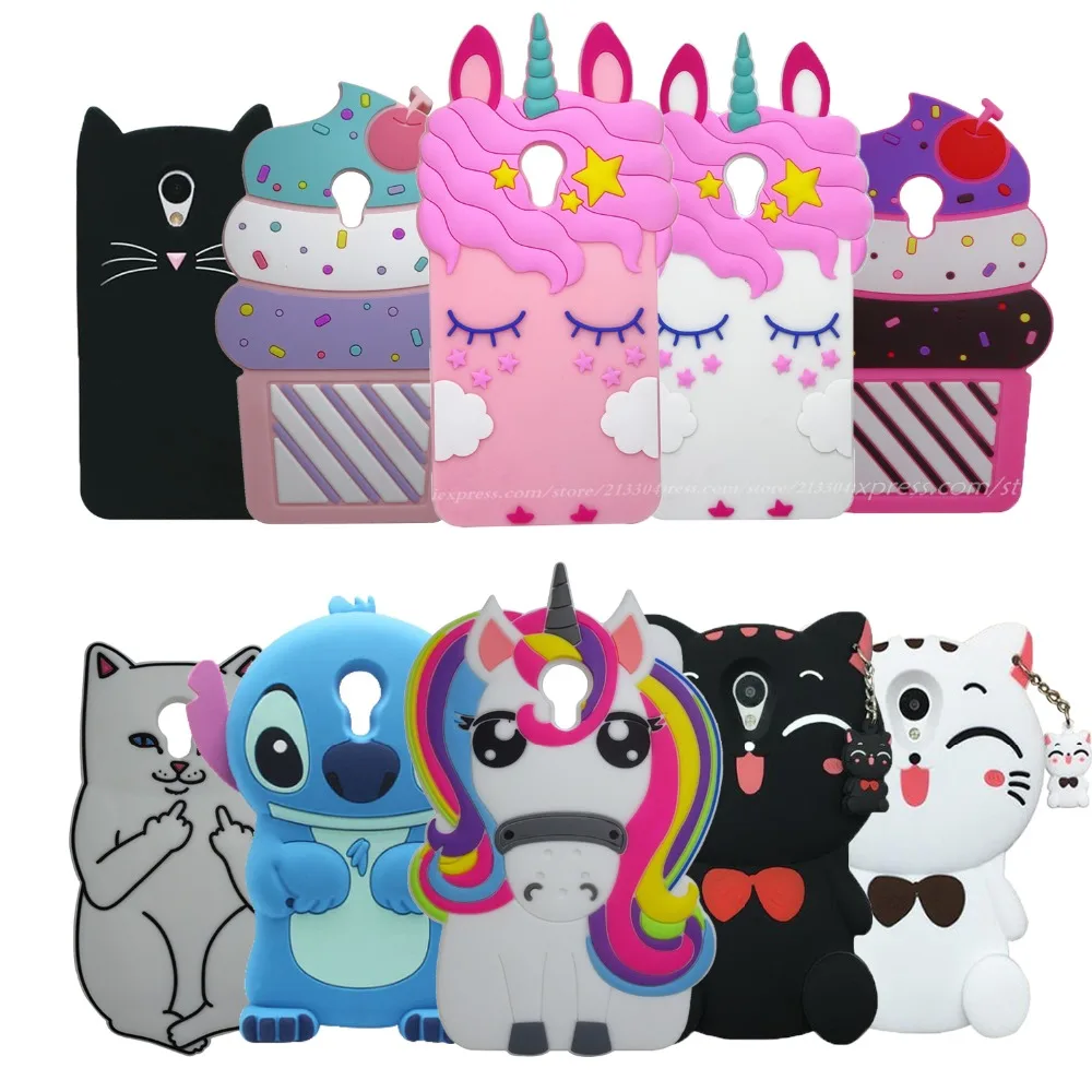 Fashion 3D Cartoon Ice Cream soft Silicone Phone Case For Meizu M5C Meilan A5 Back Cover M5 C M 5C 5.0" |