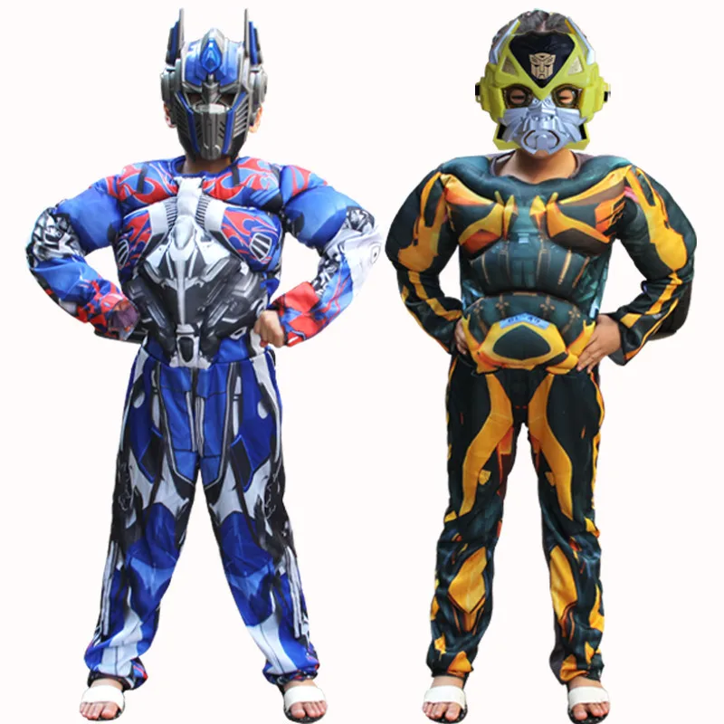 New Optimus Prime Bumblebee Superhero Full Body Suits Carnival Costumes Disfraces Muscle Cosplay Costume for Boys Children Kids
New Optimus Prime Bumblebee Superhero Full Body Suits Carnival Costumes Disfraces Muscle Cosplay Costume for Boys Children Kids