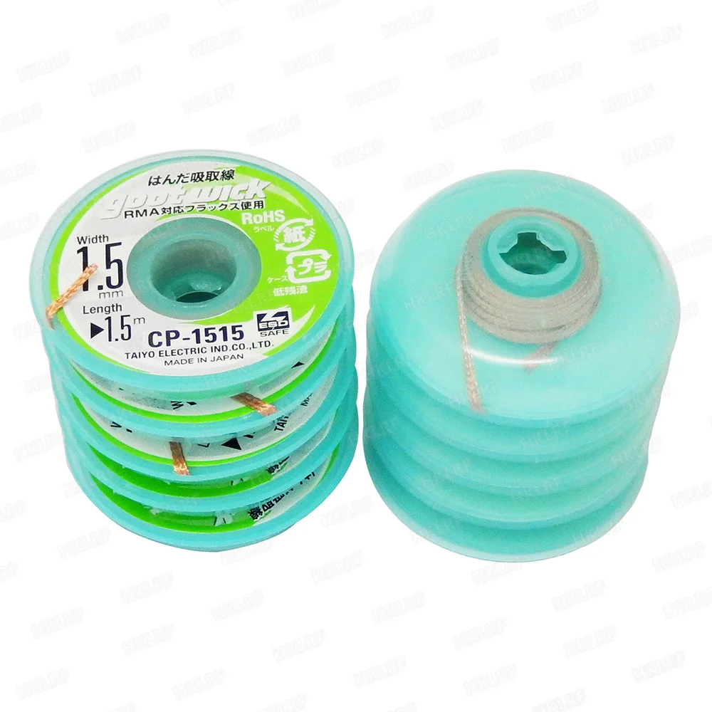 5Pcs/Lot Brand New and Original TAIYO Goot Wick Desoldering Remover CP-1515 Wire Original New
5Pcs/Lot Brand New and Original TAIYO Goot Wick Desoldering Remover CP-1515 Wire Original New