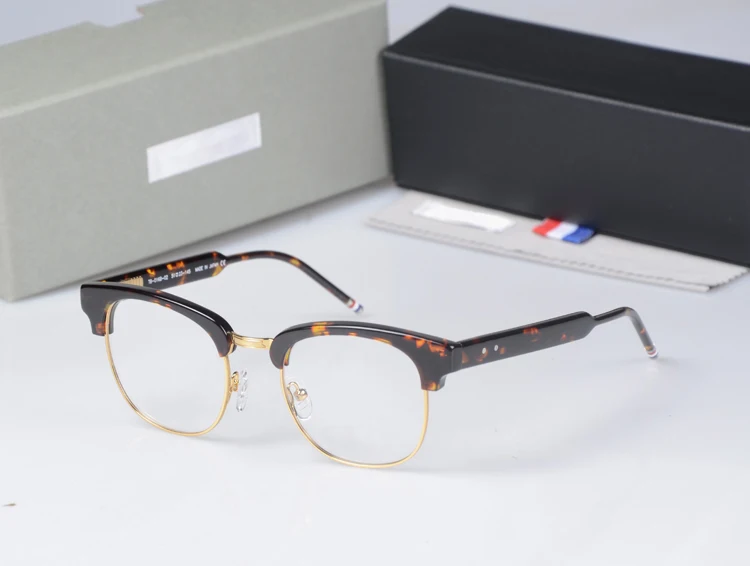 2017 New York THOM Brand Designer TB016 Half frame Eyeglasses Frames prescription Glasses men Optical Frame eyewear eyeglass 
2017 New York THOM Brand Designer TB016 Half frame Eyeglasses Frames prescription Glasses men Optical Frame eyewear eyeglass
