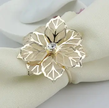 12pcs Alloy Gold Plated Hollow Rhinestone Flower Napkin Ring Serviette Buckle Holder Hotel Wedding Party Favour Decoration
12pcs Alloy Gold Plated Hollow Rhinestone Flower Napkin Ring Serviette Buckle Holder Hotel Wedding Party Favour Decoration