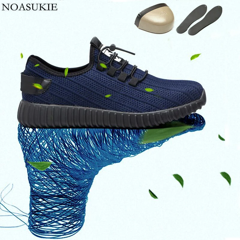 Summer Men Black Mesh Breathable Safety Shoes Lightweight Tennis Sneakers Work Shoes Anti-Smashing Puncture Steel Toe Shoes 
Summer Men Black Mesh Breathable Safety Shoes Lightweight Tennis Sneakers Work Shoes Anti-Smashing Puncture Steel Toe Shoes