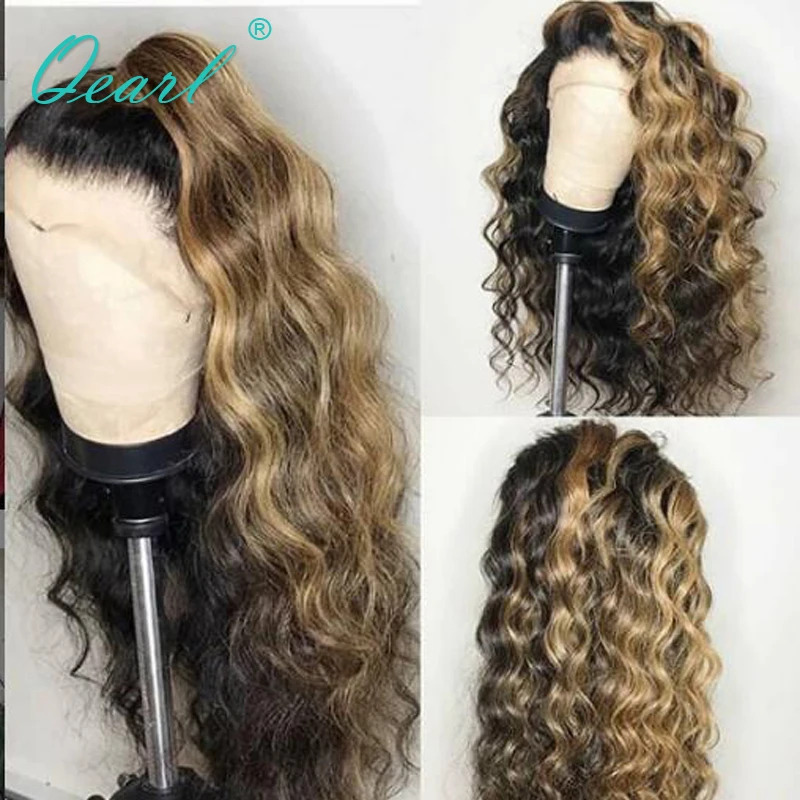 Ombre Highlight Colored Lace Front Human Hair Wigs with Baby Hair Free Part Brazilian Curly Remy Hair Preplucked 13x6 Qearl
Ombre Highlight Colored Lace Front Human Hair Wigs with Baby Hair Free Part Brazilian Curly Remy Hair Preplucked 13x6 Qearl