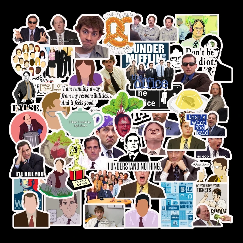 50 PCS American New TV The Office Stickers For Chidren Toy Waterproof Sticker to DIY Suitcase Laptop Bicycle Helmet Car Decals
50 PCS American New TV The Office Stickers For Chidren Toy Waterproof Sticker to DIY Suitcase Laptop Bicycle Helmet Car Decals