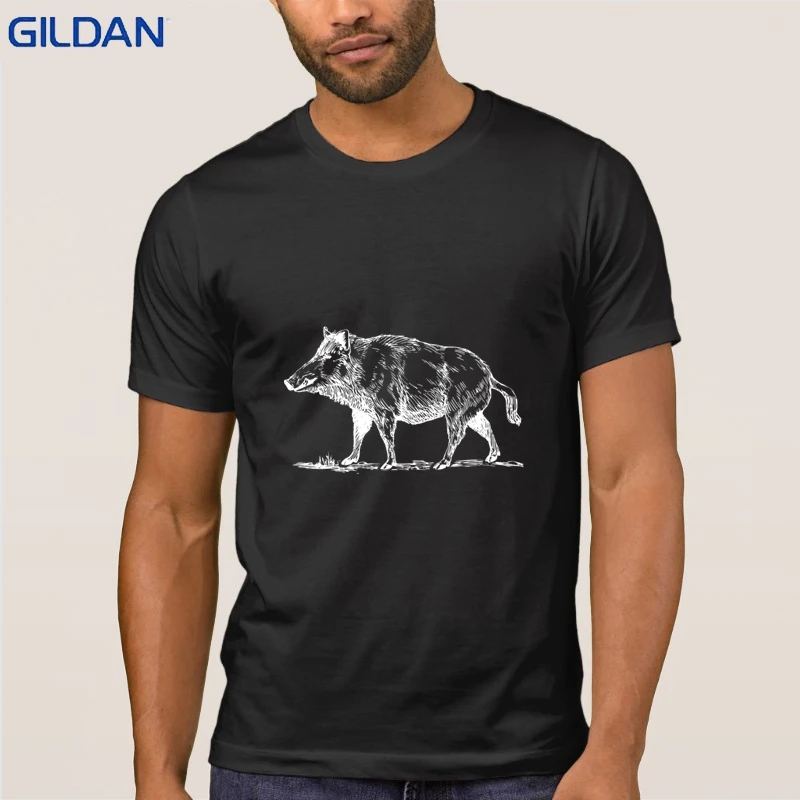 Кабан футболка Дизайн Уникальная человек 2018 Новый Camisetas Юмористические Футболка